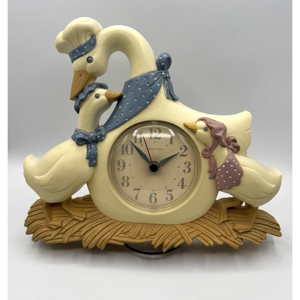 Vtg Burwood Mother Goose Wall Clock